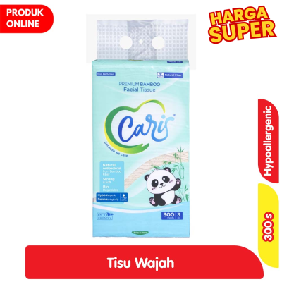 Promo Caris Tisu Wajah Bambu Bottom Pull 300 s Alfamart