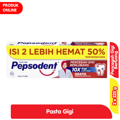 Pepsodent White Pasta Gigi Value Pack 225 g x 2 pcs