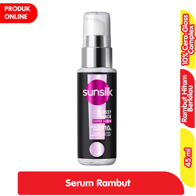 Promo Sunsilk Super Serum Rambut Glossy Black 45 ml Alfamart