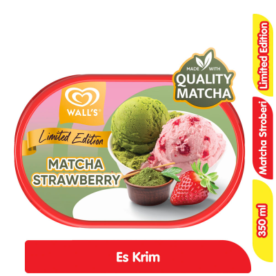 Promo Wall's Es Krim Matcha Stroberi 350 ml Alfamart