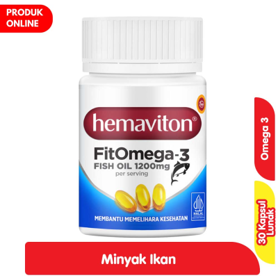 Promo Hemaviton FitOmega 3 Suplemen Kesehatan Minyak Ikan 30 Kapsul Lunak Alfamart