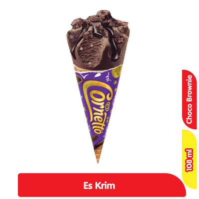 Promo Wall's Cornetto Es Krim Choco Brownie 108 ml Alfamart