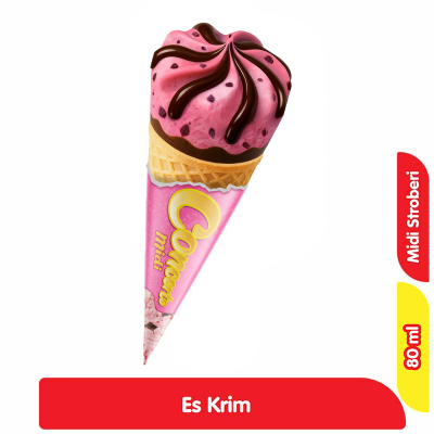 Promo Campina Concerto Es Krim Midi Stroberi Chunk 80 ml Alfamart