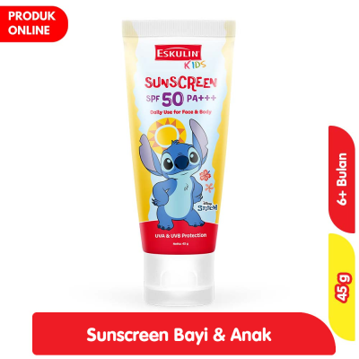 Eskulin Kids Sunscreen Wajah & Tubuh Bayi Stitch SPF 50 45 g