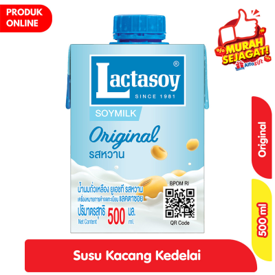 Promo Lactasoy Susu Kacang Kedelai UHT Original 500 ml Alfamart