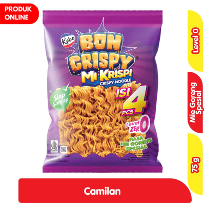 Promo Kobe Bon Crispy Camilan Mi Krispi Rasa Mi Goreng Spesial Level 0 64 g Alfamart