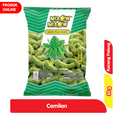 Promo Miaow-Miaow Camilan Kacang Polong Hijau 50 g Alfamart