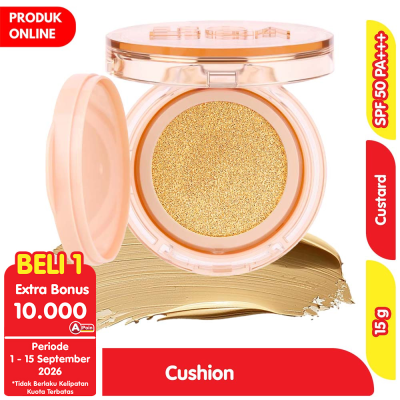 Promo Esqa Flawless Serum Cushion Satin SPF 50 Custard 15 g Alfamart