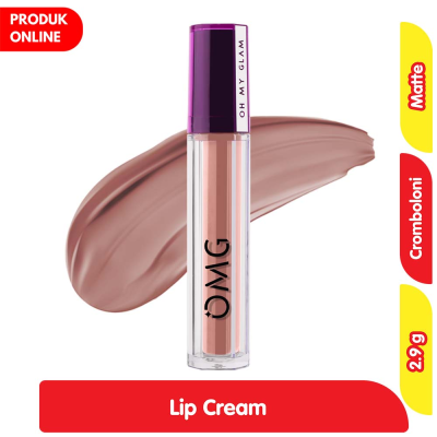Promo OMG Oh My Glam Mattelast Lip Cream Matte 28 Cromboloni 2.9 g Alfamart