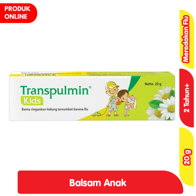 Promo Transpulmin Kids Balsam Pereda Hidung Tersumbat & Flu 20 g Alfamart