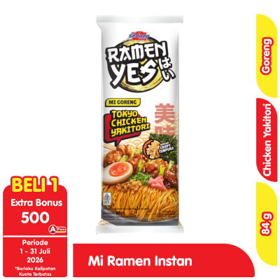 Promo Ramen Yes Mi Instan Goreng Chicken Yakitori 84 g Alfamart