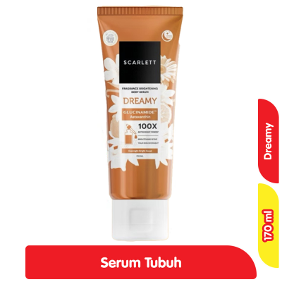 Promo Scarlett Overnight Bright Boost Serum Tubuh Dreamy 170 ml Alfamart