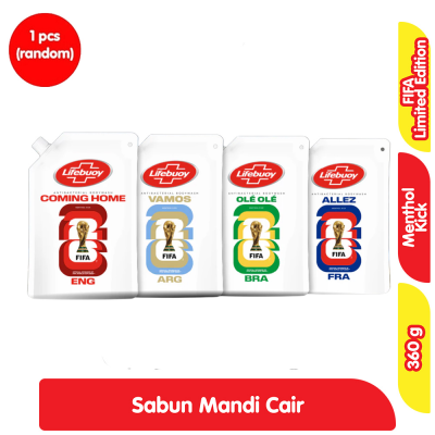 Promo Lifebuoy FIFA Limited Edition Sabun Mandi Cair Menthol Kick Assorted 360 g Alfamart