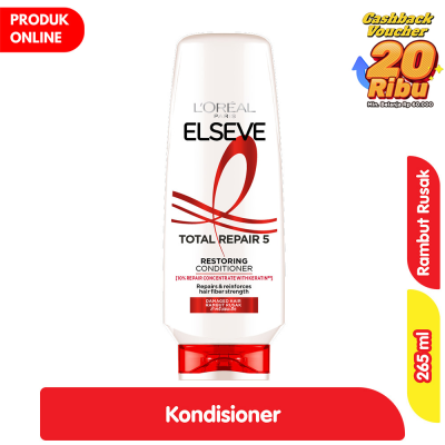 Promo L'Oreal Paris Elseve Total Repair 5 Kondisioner Rambut Rusak 265 ml Alfamart