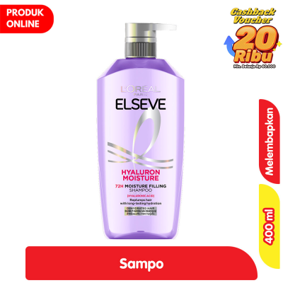 Promo L'Oreal Paris Elseve Hyaluron Moisture Sampo Melembabkan 400 ml Alfamart