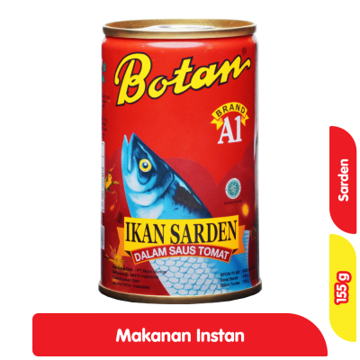 Botan Sarden Saus Tomat Kaleng 155 g