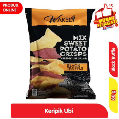 Promo Wakely Keripik Ubi Rasa Black Truffle 80 g Alfamart
