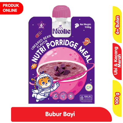 Promo Noolie Bubur Bayi Rasa Ubi dan Kacang Merah 100 g Alfamart