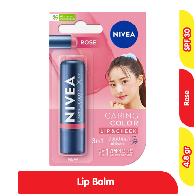 Promo Nivea Pelembap Bibir Caring Color Rose 4.8 g Alfamart