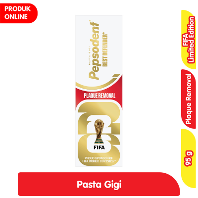 Promo Pepsodent FIFA Limited Edition Pasta Gigi Plaque Removal Best Defender 95 g Alfamart