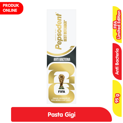 Promo Pepsodent FIFA Limited Edition Pasta Gigi Anti Bacteria Best Defender 95 g Alfamart