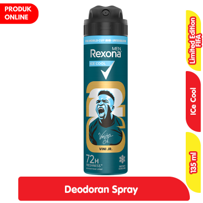 Promo Rexona Men FIFA Limited Edition Deodoran Pria Ice Cool Spray 135 ml Alfamart