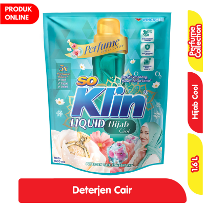 Promo So Klin Deterjen Cair Hijab Cool 1.6 L Alfamart