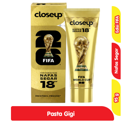 Promo Closeup FIFA Limited Edition Pasta Gigi Antibacterial 95 g Alfamart