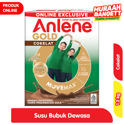 Promo Anlene Gold 5X Susu Bubuk Dewasa Cokelat 1.2 kg Alfamart