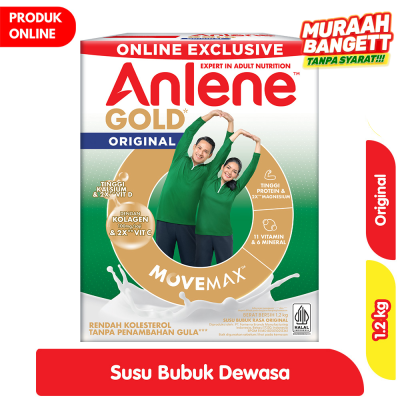 Promo Anlene Gold 5X Susu Bubuk Dewasa Original 1.2 kg Alfamart