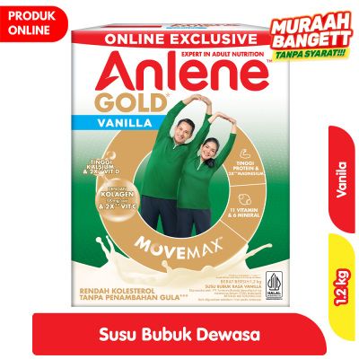 Promo Anlene Gold 5X Susu Bubuk Dewasa Vanila 1.2 kg Alfamart