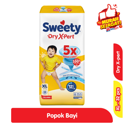 Promo Sweety Bronze Dry X-Pert Popok Celana Bayi XL 32 pcs Alfamart