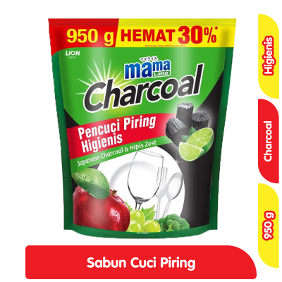 Mama Lime Sabun Cuci Piring Charcoal 950 g