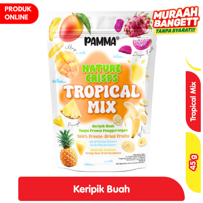 Promo Pamma Nature Crisps Freeze Dried Tropical Mix 45 g Alfamart