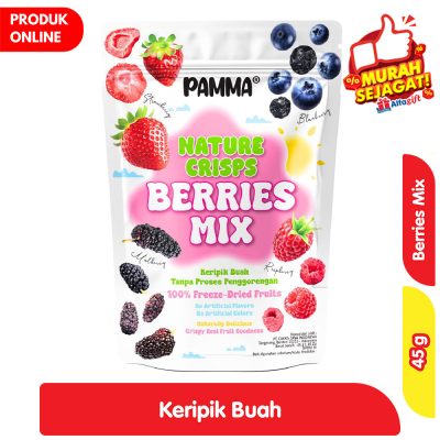 Promo Pamma Nature Crisps Freeze Dried Berries Mix 45 g Alfamart