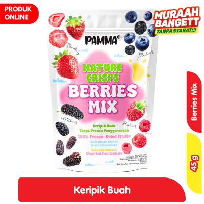 Promo Pamma Nature Crisps Freeze Dried Berries Mix 45 g Alfamart
