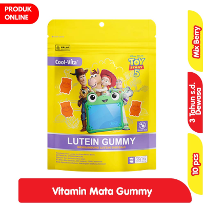 Promo Cool-Vita Toy Story Vitamin Mata Gummy Lutein Mix Berry 10 pcs Alfamart