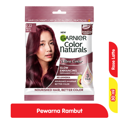 Promo Garnier Color Naturals Ultra Color Pewarna Rambut Rose Latte 30 ml Alfamart