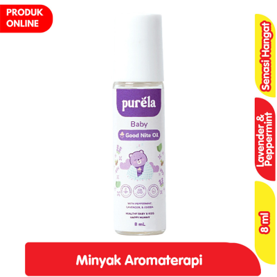 Promo Purela Baby Good Nite Oil Minyak Telon Aromaterapi Roll On Bayi 8 ml Alfamart