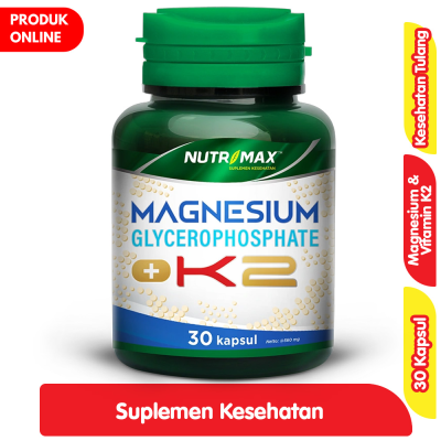 Promo Nutrimax Suplmen Kesehatan Magnesium & Vitamin K2 30 Kapsul Alfamart