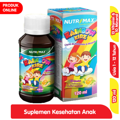 Promo Nutrimax Rainbow Kidz Suplemen Kesehatan Anak Sirup 120 ml Alfamart