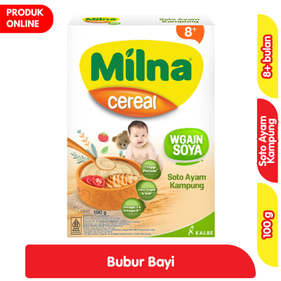Promo Milna WGain Soya Bubur Bayi Soto Ayam Kampung 100 g Alfamart