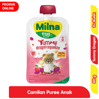 Promo Milna Camilan Puree Buah Tummy Dragon 80 g Alfamart