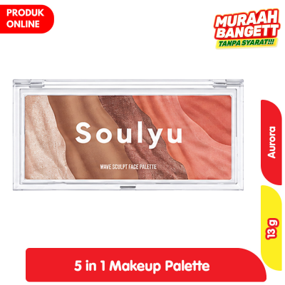Promo Soulyu Wave Sculpt 5 in 1 Makeup Palette Aurora 13 g Alfamart