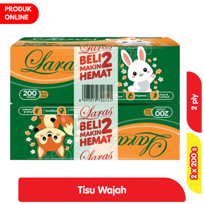 Promo Laras Tisu Wajah 200 s x 2 pcs Alfamart