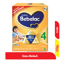 Promo Harga Bebelac 4 Susu Pertumbuhan Vanila 400 gr - Alfamart