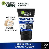 GARNIER MEN Power White Facial Cleanser Super Duo Foam 100 ml