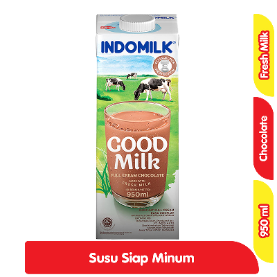 Promo Indomilk Susu UHT Full Cream Cokelat Kotak 950 ml Alfamart