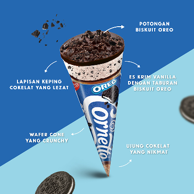 Wall s Cornetto Es Krim Disc Oreo 110 ml Alfagift