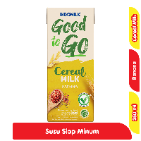 Promo Harga Indomilk Good To Go Banana Cereal 250 ml - Alfamart